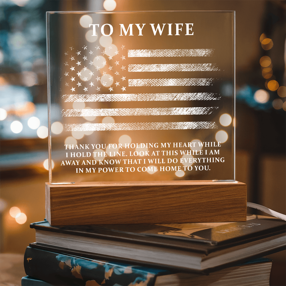 πΊπΈ To My Wife β I'll Always Come Home to You Acrylic Plaque πΊπΈ