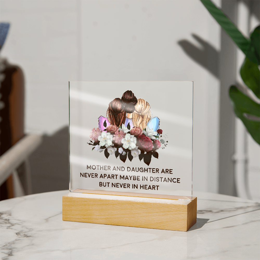 π· Mother & Daughter β Never Apart Acrylic Plaque π·