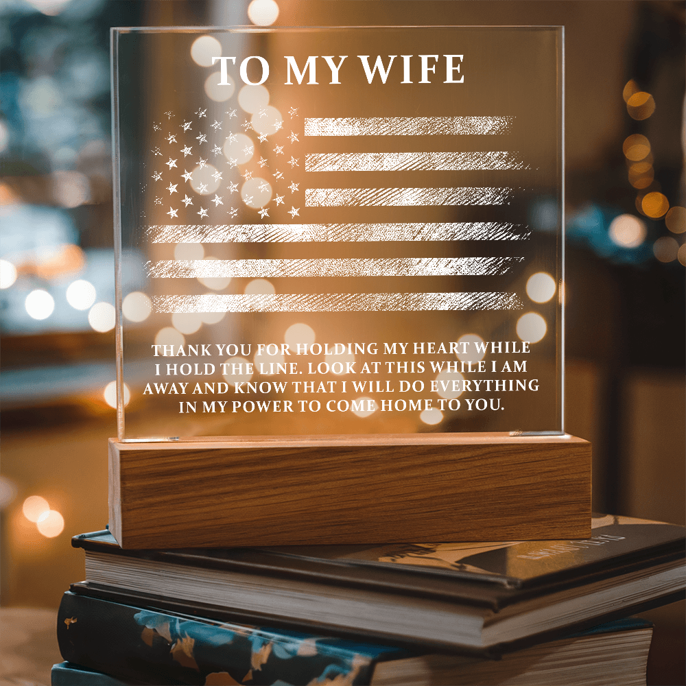 πΊπΈ To My Wife β I'll Always Come Home to You Acrylic Plaque πΊπΈ