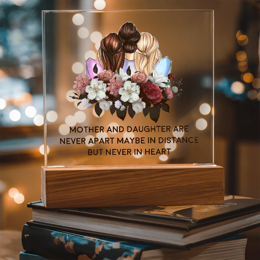 π· Mother & Daughter β Never Apart Acrylic Plaque π·