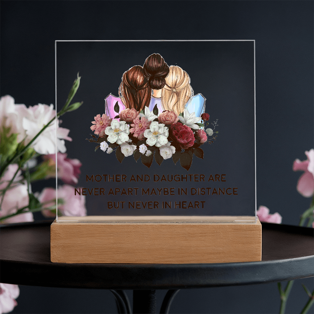 π· Mother & Daughter β Never Apart Acrylic Plaque π·