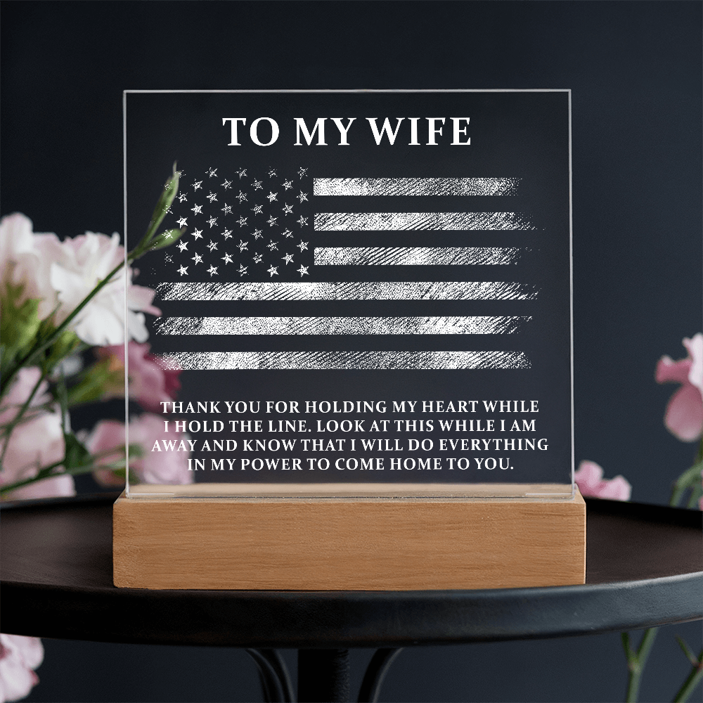 πΊπΈ To My Wife β I'll Always Come Home to You Acrylic Plaque πΊπΈ