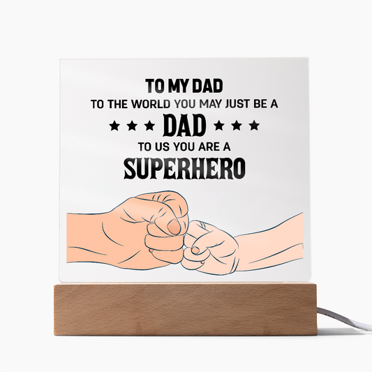 👊 To My Son – From Dad With Love Acrylic Plaque 👊