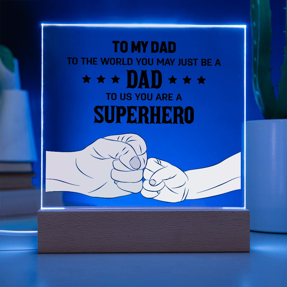 👊 To My Son – From Dad With Love Acrylic Plaque 👊