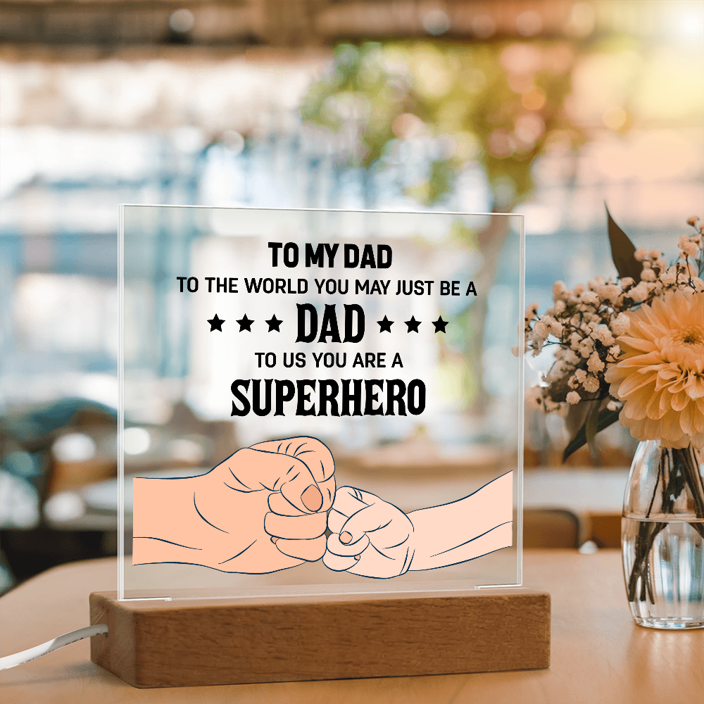 👊 To My Son – From Dad With Love Acrylic Plaque 👊