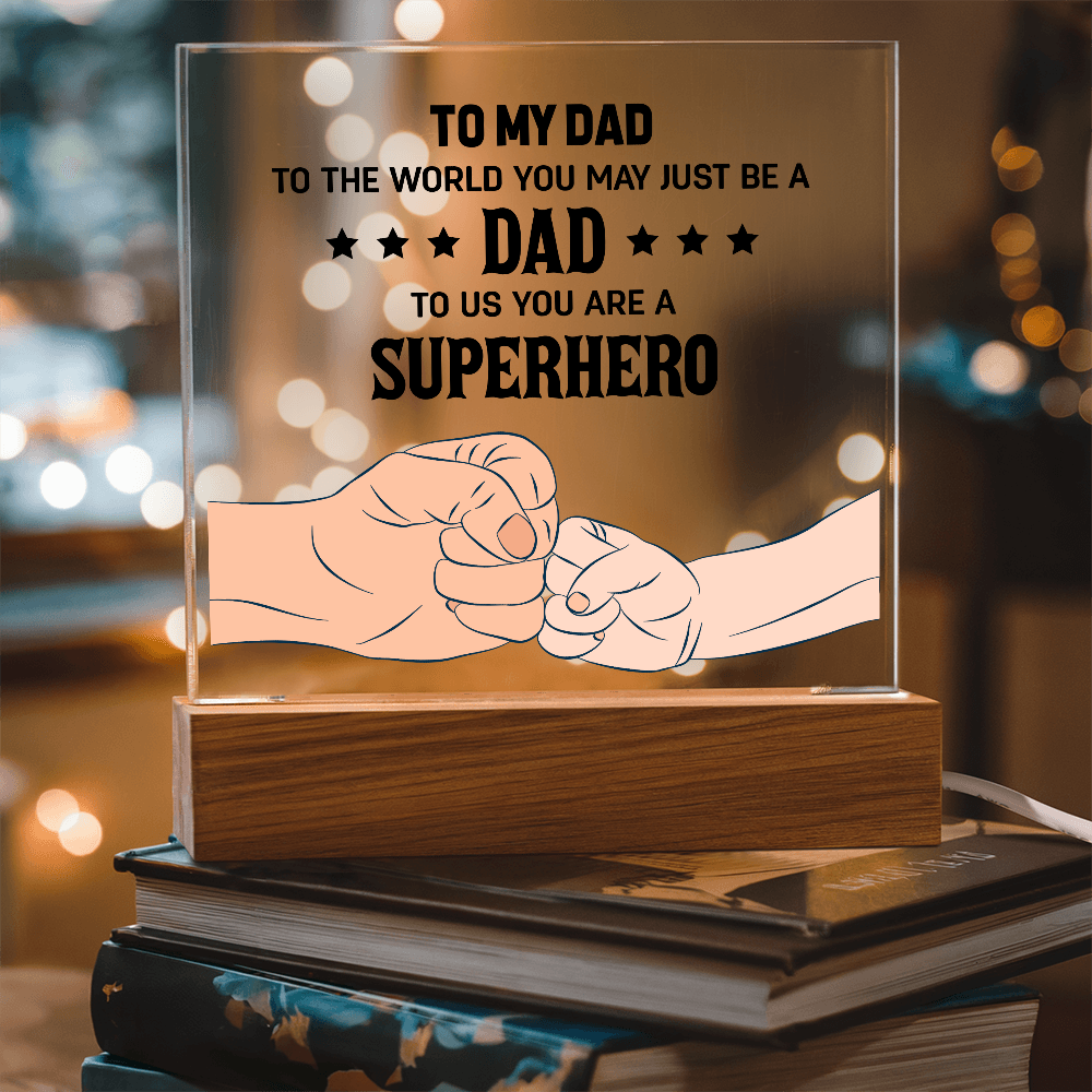 👊 To My Son – From Dad With Love Acrylic Plaque 👊