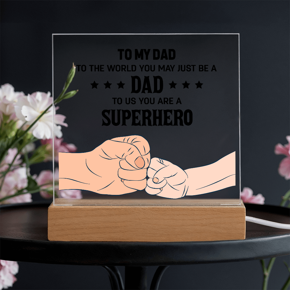 👊 To My Son – From Dad With Love Acrylic Plaque 👊