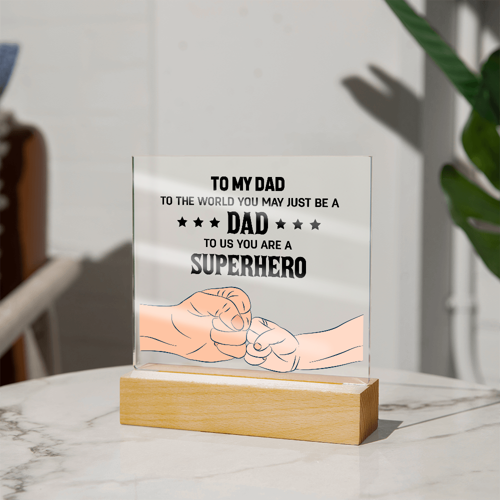 👊 To My Son – From Dad With Love Acrylic Plaque 👊