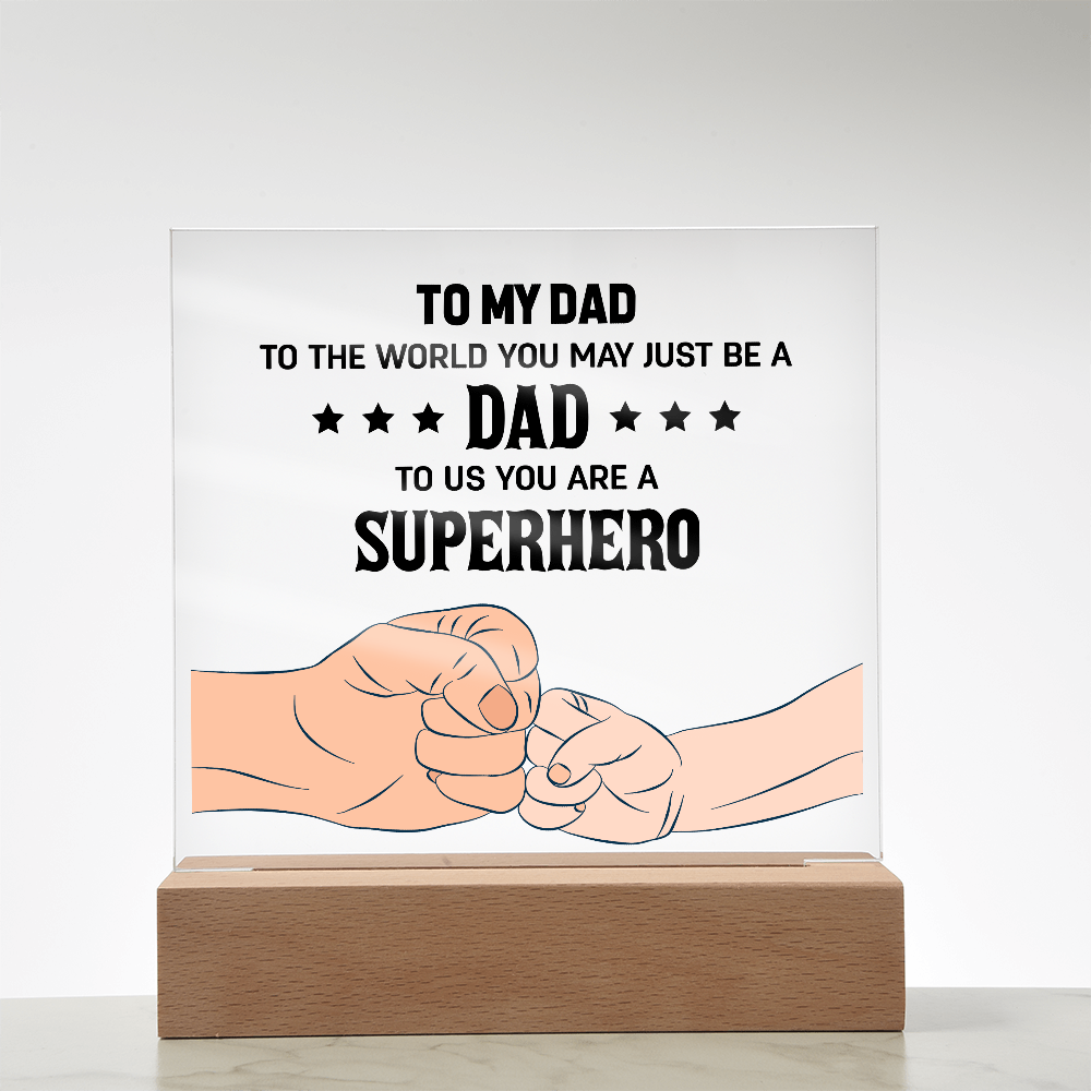 👊 To My Son – From Dad With Love Acrylic Plaque 👊