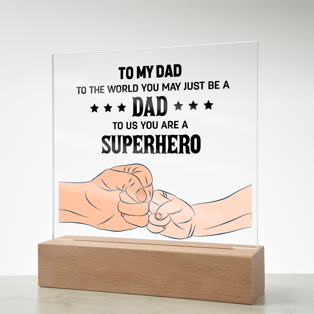 👊 To My Son – From Dad With Love Acrylic Plaque 👊