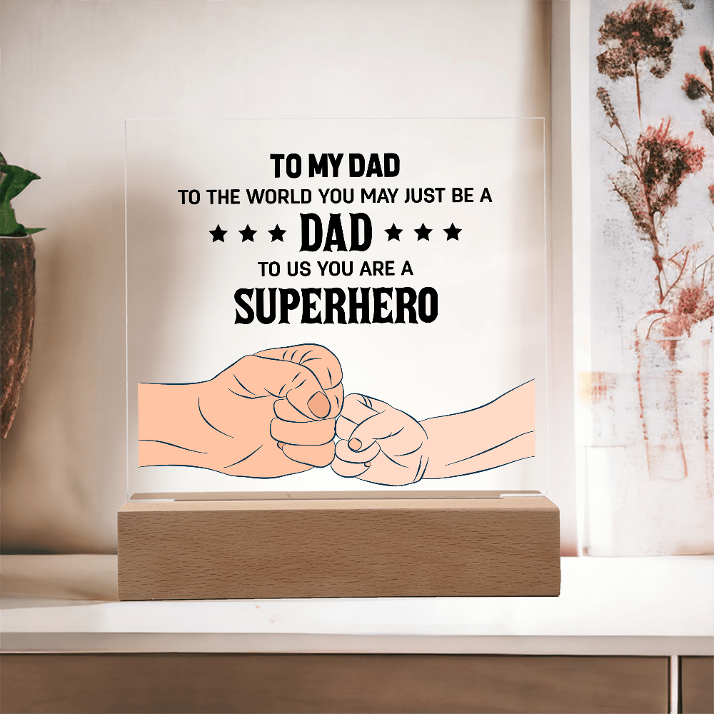 👊 To My Son – From Dad With Love Acrylic Plaque 👊