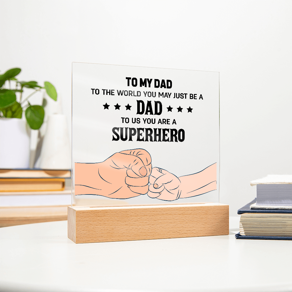 👊 To My Son – From Dad With Love Acrylic Plaque 👊
