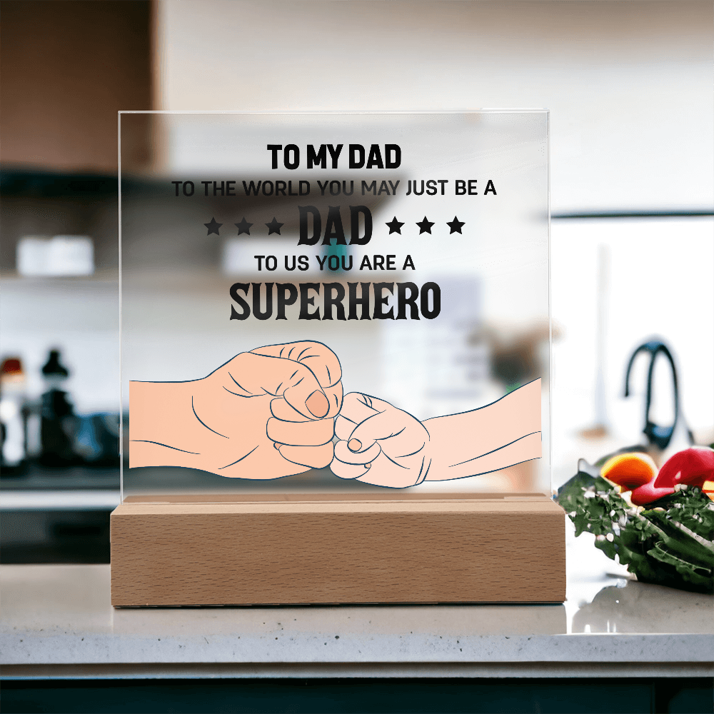 👊 To My Son – From Dad With Love Acrylic Plaque 👊