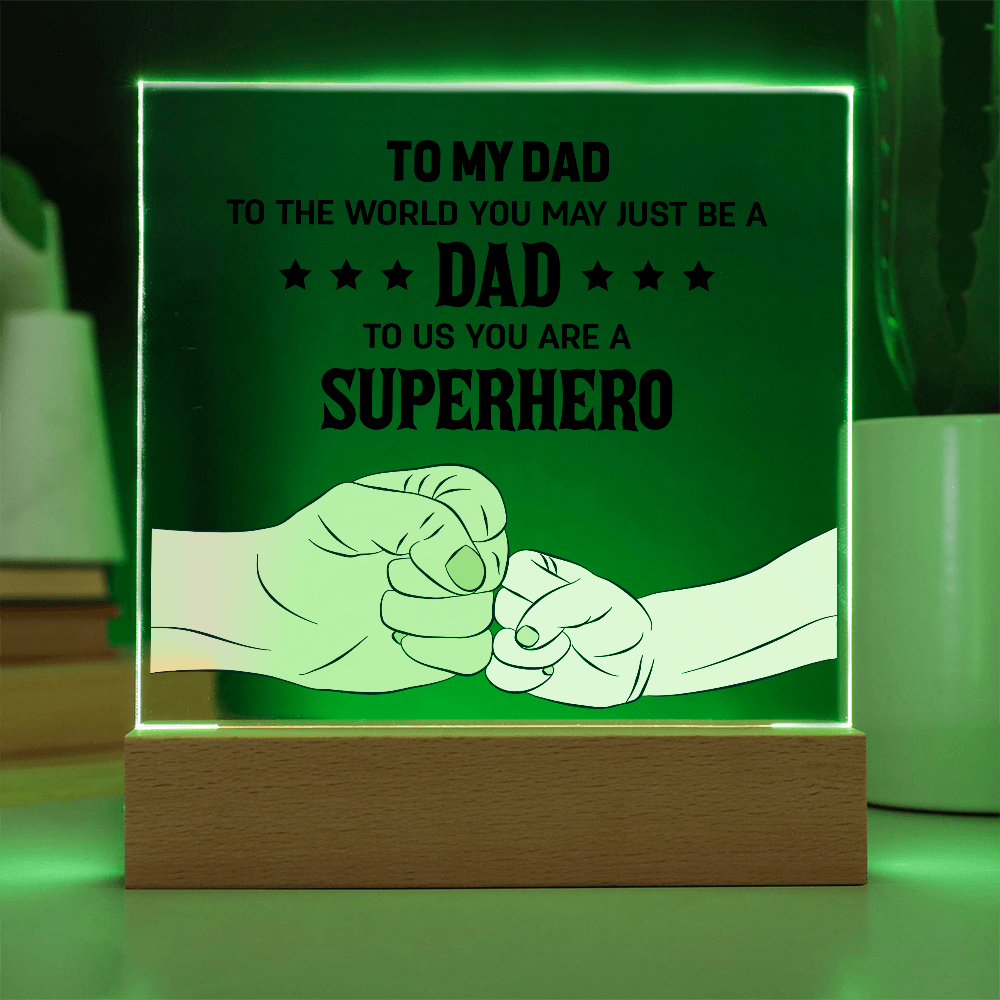 👊 To My Son – From Dad With Love Acrylic Plaque 👊