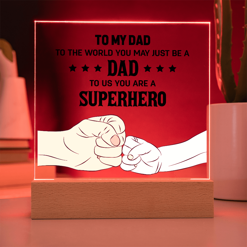 👊 To My Son – From Dad With Love Acrylic Plaque 👊