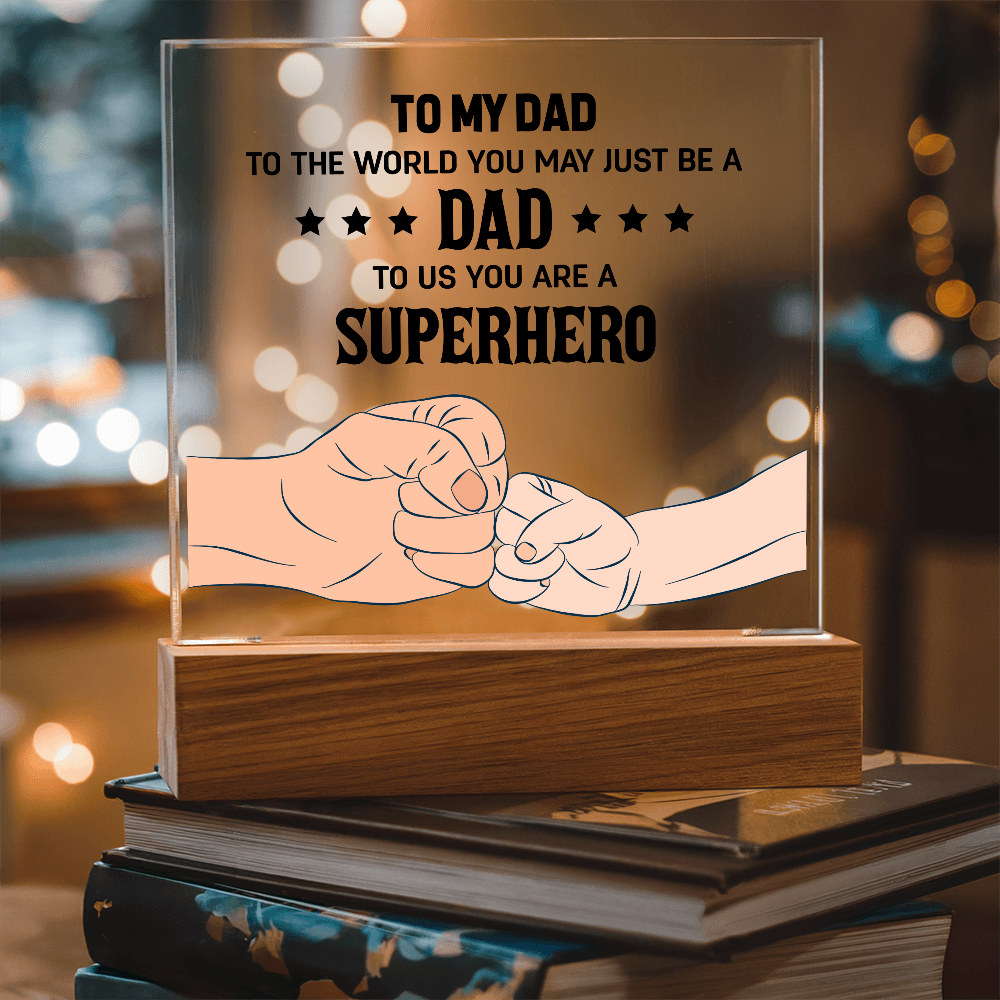 👊 To My Son – From Dad With Love Acrylic Plaque 👊