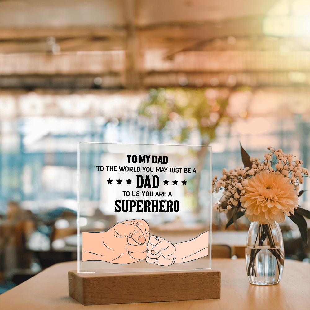 👊 To My Son – From Dad With Love Acrylic Plaque 👊