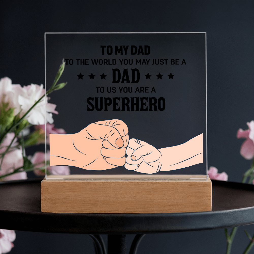 👊 To My Son – From Dad With Love Acrylic Plaque 👊